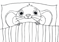 A coloring page of the tale of despereaux